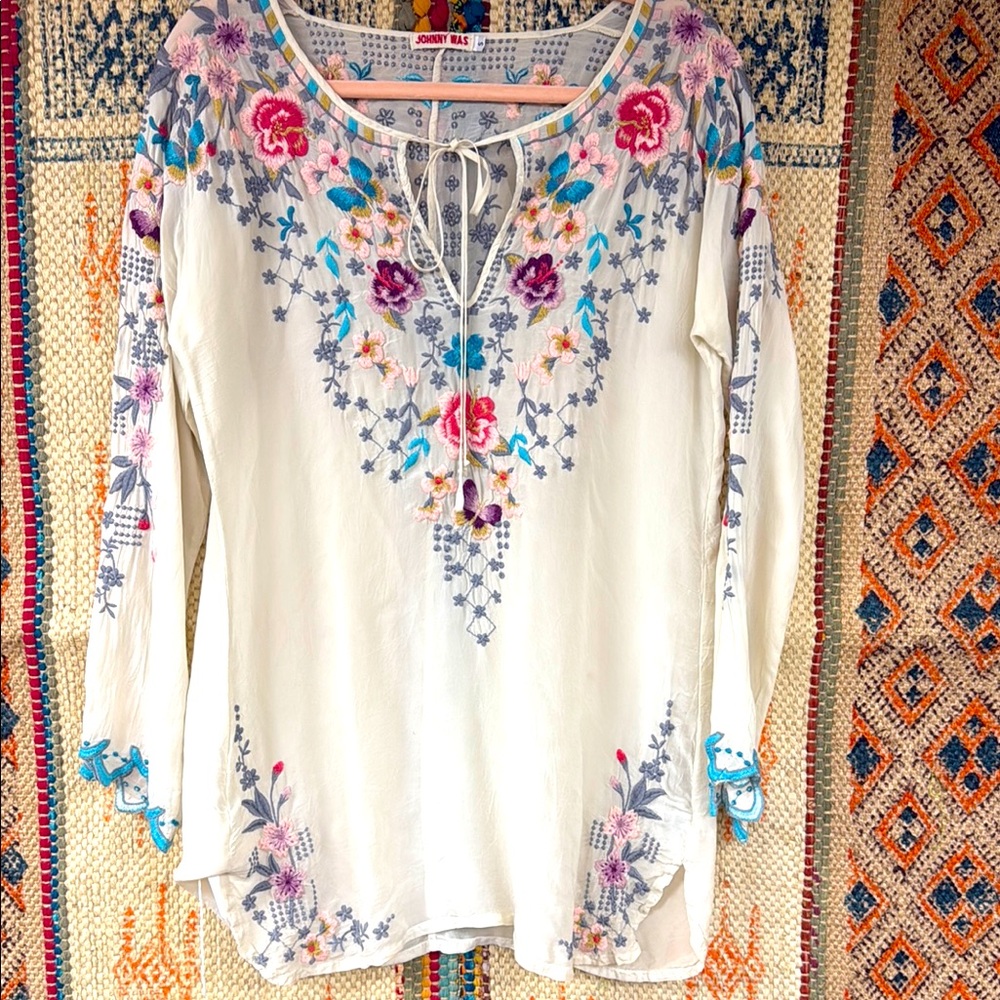 Johnny Was “Nectar and Rose Top”. New with tags.